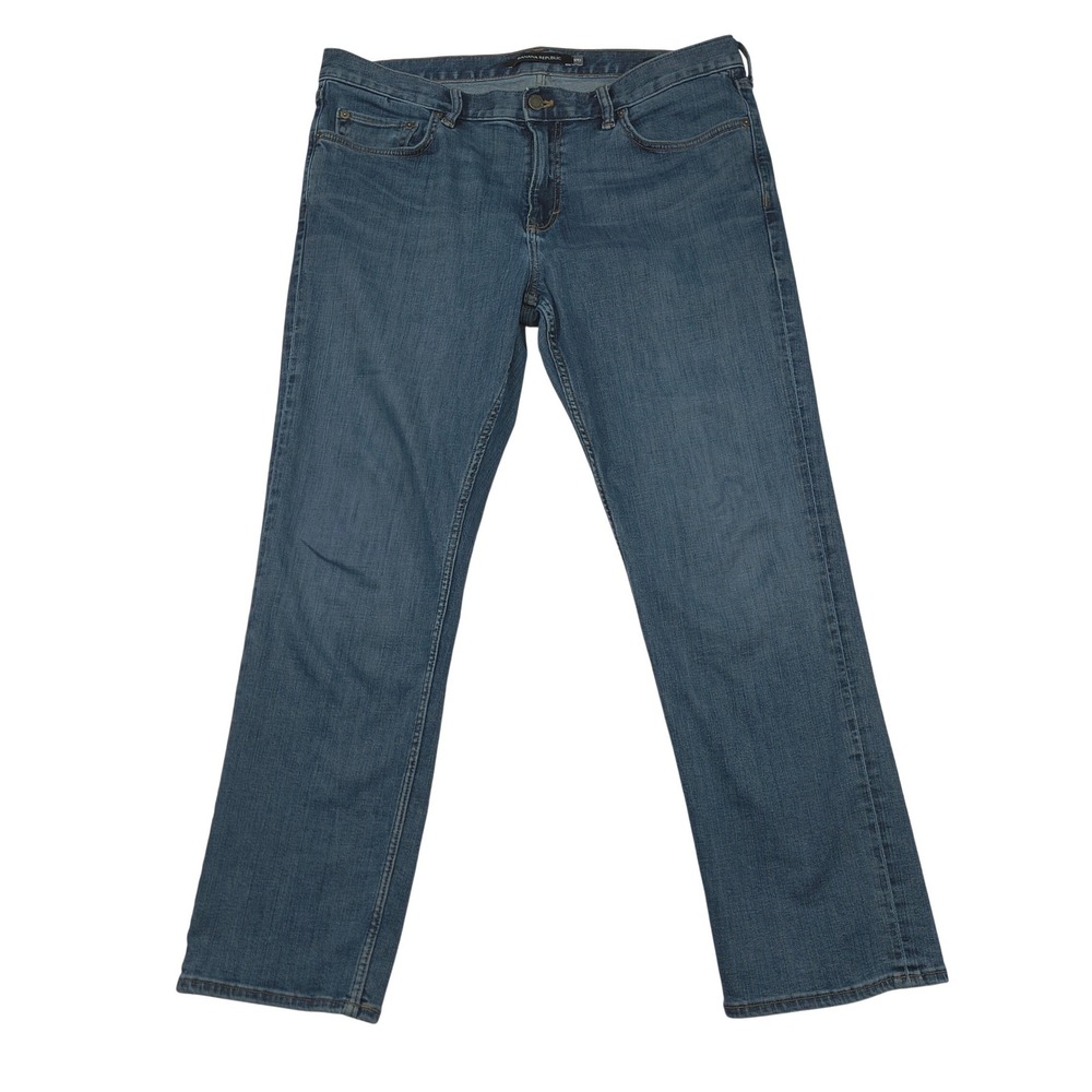 Banana Republic Mens Slim Fit Stretch Denim Blue Jeans 36W 30L Medium Wash 636